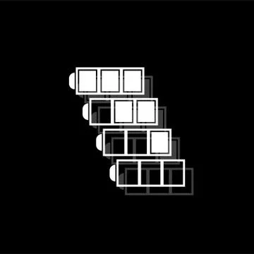 Battery icon flat Stock Illustration