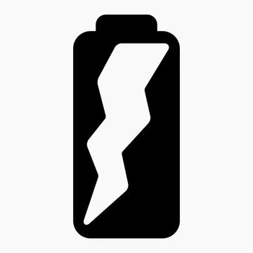 Battery icon with full charge Stock Illustration