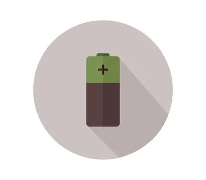 Battery icon illustrated in vector on white background Stock Illustration