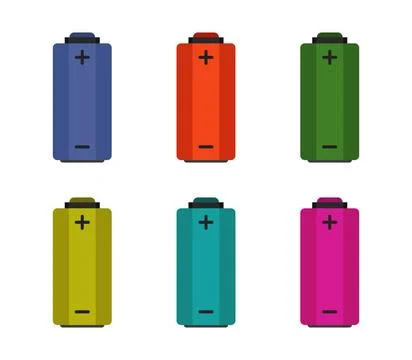 Battery icon illustrated in vector on white background battery icon illust... Stock Photos