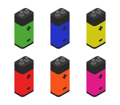 Battery icon illustrated in vector on white background battery icon illust... Stock Photos