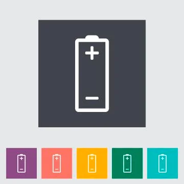 Battery icon. Stock Illustration