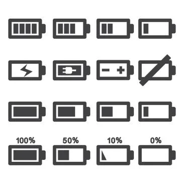 Battery icon Stock Illustration