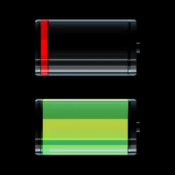 Battery icon Illustrazione stock