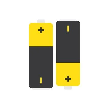 Battery icon isolated Illustrazione stock