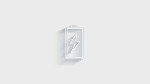 Battery icon isolated on white background. Accounting symbol. Business Stock Footage 151519804