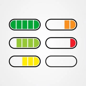 Battery icon logo vector design. Stock Illustration