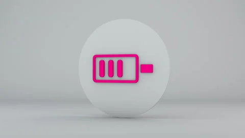 Battery Icon Loop 05 Stock Footage 152140112