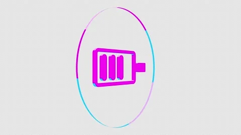 Battery Icon Loop 06 Stock Footage 151158237