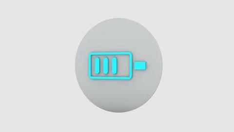 Battery Icon Loop 07 Stock Footage 152140369