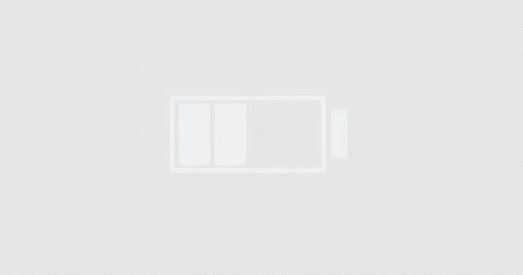 Battery icon for phone or camera display Stock Footage 248422373