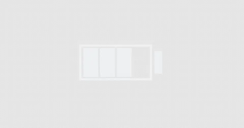 Battery icon for phone or camera display Stock Footage 248422415