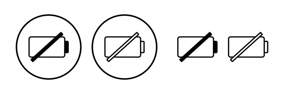 Battery icon vector. Battery charge indicator icon. Stock Illustration