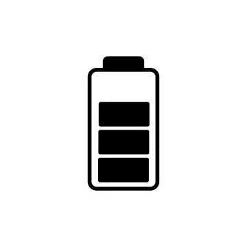 Battery icon vector. Battery charge indicator icon. Stock Illustration