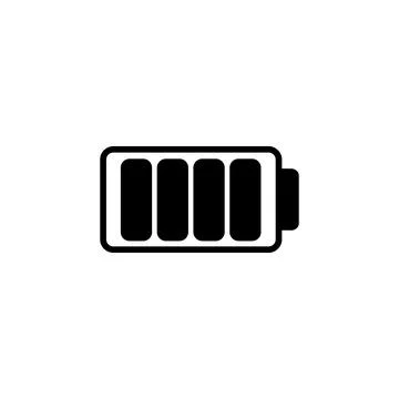 Battery icon vector. Battery charge indicator icon. Stock Illustration
