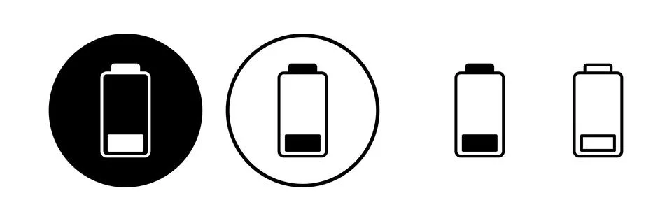 Battery icon vector. Battery charge indicator icon. Stock Illustration