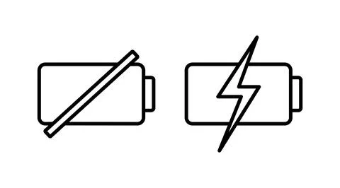 Battery icon vector. Battery charge indicator icon. Stock Illustration