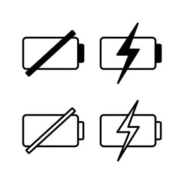Battery icon vector. Battery charge indicator icon. Stock Illustration