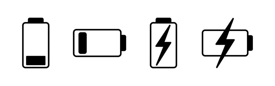 Battery icon vector. Battery charge indicator icon. Stock Illustration