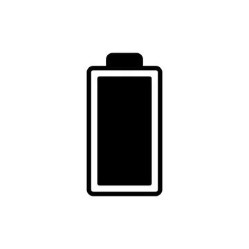 Battery icon vector. battery Charging sign. battery charge level Stock Illustration