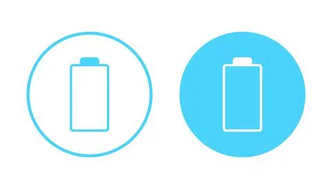 Battery icon vector. battery Charging sign. battery charge level Stock Illustration