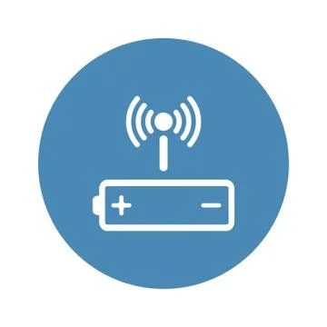Battery Icon Vector flat design style Stock Illustration