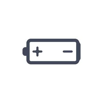 Battery Icon Vector flat design style Stock Illustration