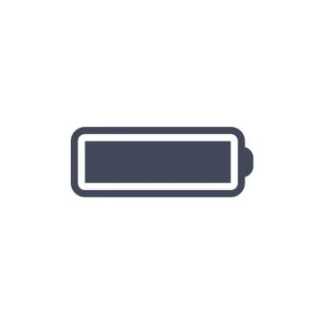 Battery Icon Vector flat design style Stock Illustration