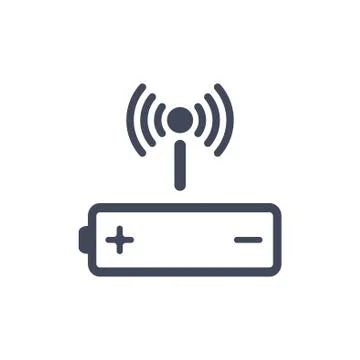 Battery Icon Vector flat design style Stock Illustration
