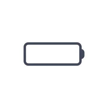 Battery Icon Vector flat design style Stock Illustration