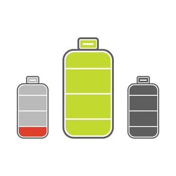 Battery icon vector. flat design illustration Stock Illustration