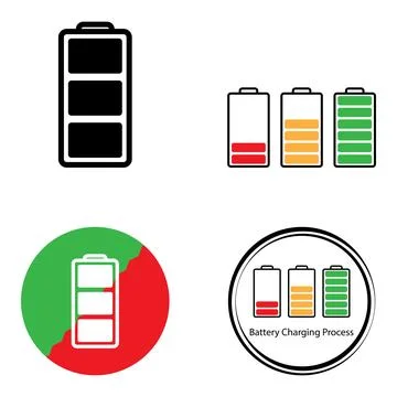 Battery icon vector Stock Illustration
