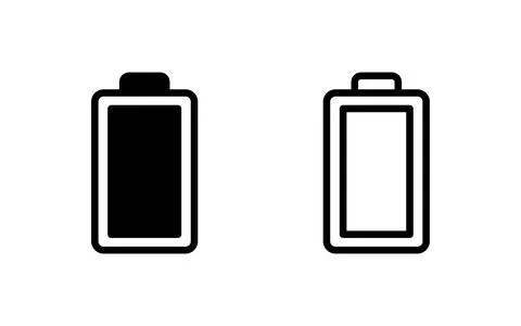 Battery icon vector illustration. battery charging sign and symbol. battery.. Stock Illustration