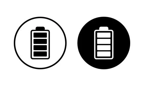 Battery icon vector illustration. battery charging sign and symbol. battery.. Stock Illustration