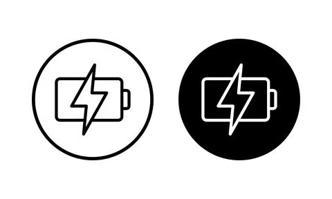 Battery icon vector illustration. battery charging sign and symbol. battery.. Stock Illustration