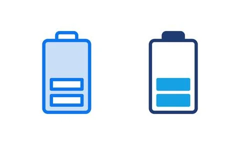 Battery icon vector illustration. battery charging sign and symbol. battery.. Stock Illustration