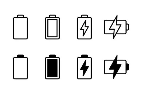Battery icon vector illustration. battery charging sign and symbol. battery.. Stock Illustration