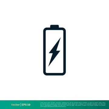 Battery Icon Vector Logo Template Illustration EPS 10. Stock Illustration