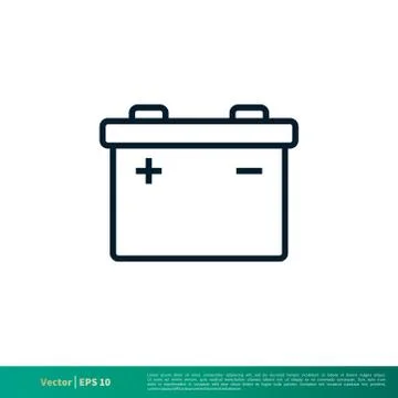 Battery Icon Vector Logo Template Illustration Design EPS 10. Stock Illustration