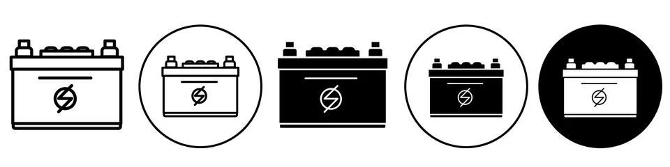 Battery Icon vector set collection for web Stock Illustration