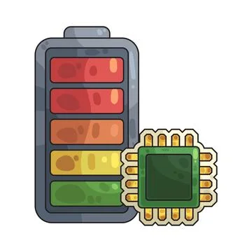 Battery illustration イラスト素材