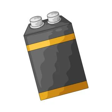 Battery illustration Ilustración de archivo