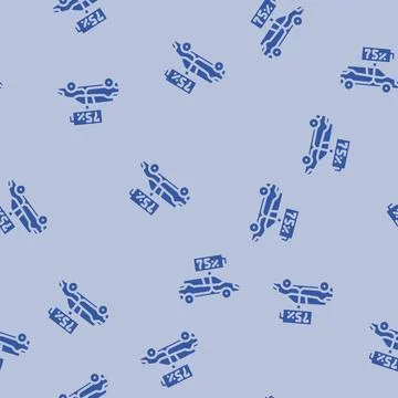 Battery indicator electric glyph vector seamless pattern Stock Illustration