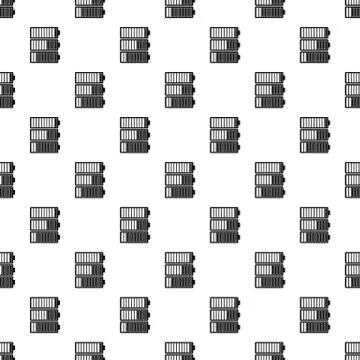 Battery indicators pattern Illustrazione stock