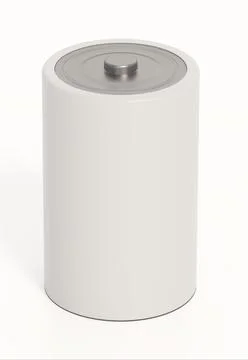 Battery isolated on white background. 3D illustration Stock Illustration