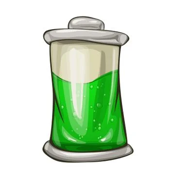 Battery isolated on white Stock-Illustration