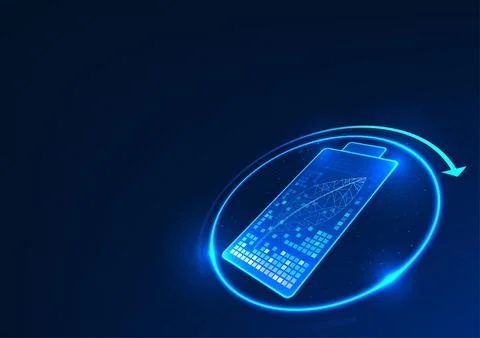 Battery with leaves inside represents the integration of technology with cl.. イラスト素材