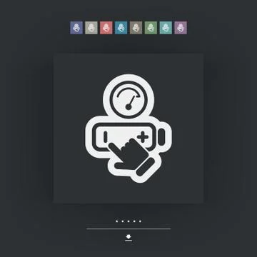 Battery level icon Stockillustratie