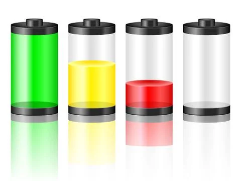 Battery level Stock Illustration