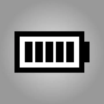 Battery level symbol - Vector icon isolated Stock Illustration
